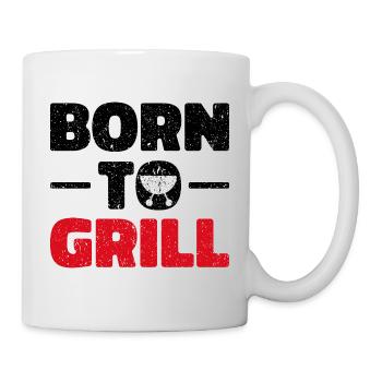 Born To Grill - Funny Gift for Grill Enthusiasts - Mug - white - Right
