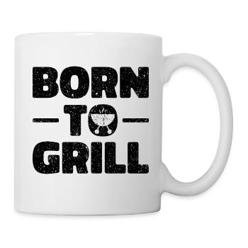 Born To Grill - Funny Gift for Grill Enthusiasts - Mug - white - Right