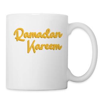 Ramadan Mubarak muslim islam Fasten moslem Allah - Tasse - Weiß - Rechts