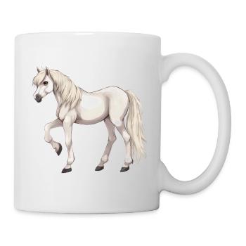 Cheval blanc - Mug blanc - blanc - Droite