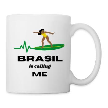 Brasil is calling ME - Mug - white - Right