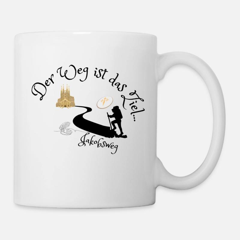 Jakobsweg - Der Weg ist das Ziel - Tasse - Weiß