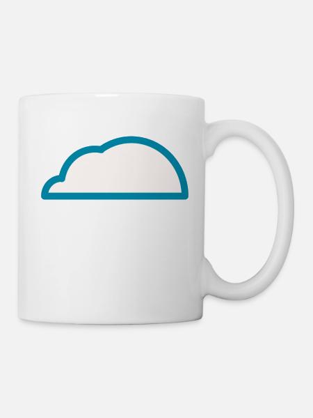 Wetter Bewölkt - Tasse - Weiß