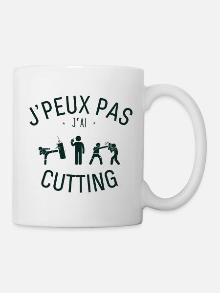 J'Peux J'ai Cutting - Mug blanc - blanc