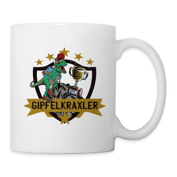 Dino - Gipfelkraxler - Pokal - Wandern mit Kindern - Tasse - Weiß - Rechts