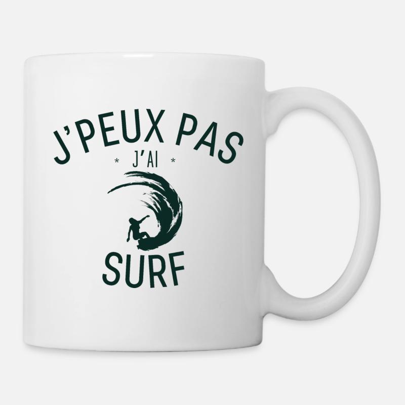 J'peux pas j'ai Surf - Mug blanc - blanc