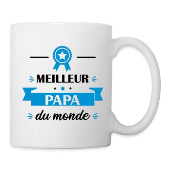 meilleur papa du monde idée cadeau pour père - Mug blanc - blanc - Droite