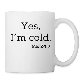 Oui, j’ai froid. MOI 24 :7 - Mug blanc - blanc - Droite