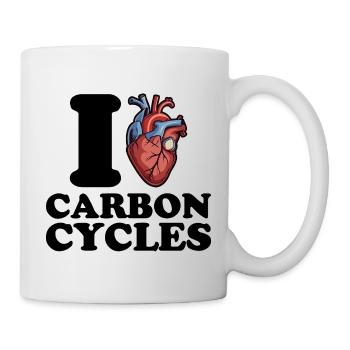 I love carbon cycles - Mug - white - Right