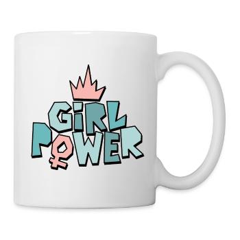 Girl power ou girl power - Mug blanc - blanc - Droite