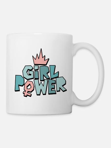 Girl power ou girl power - Mug blanc - blanc