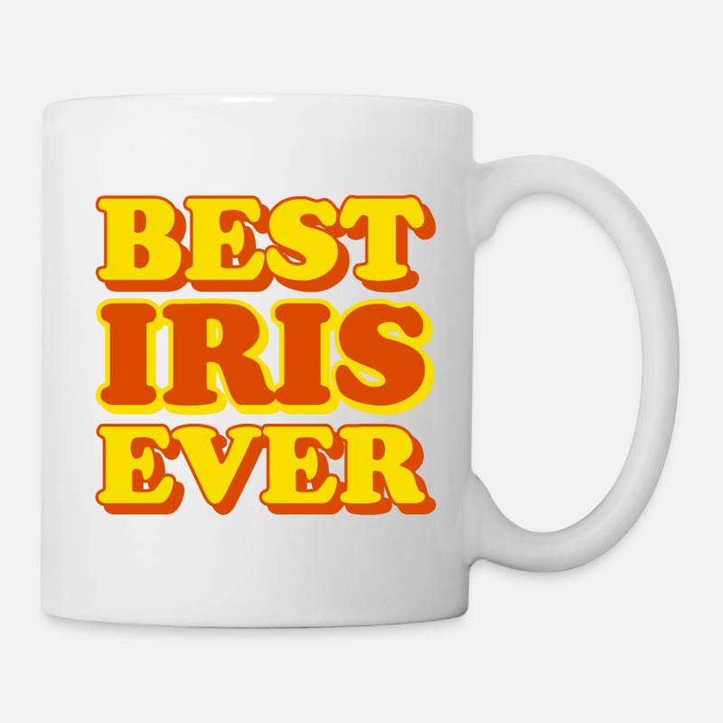 Lustiges Geschenk mit Vornamen Iris - Tasse - Weiß