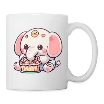 Elephant Baking Ele-bake-tion Kid's Top - Mug - white - Right