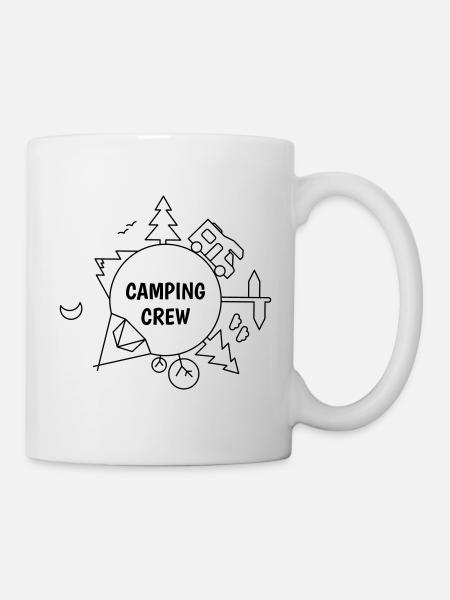 Camping Crew - Tasse - Weiß