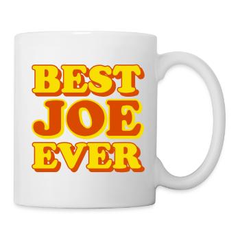 Lustiges Geschenk mit Vornamen Joe - Tasse - Weiß - Rechts