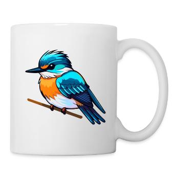 Kingfisher Bird Drawing - Mug - white - Right
