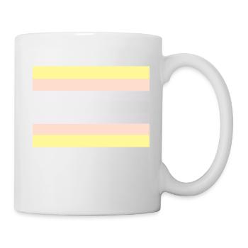 Pangender pride flag - Mug - white - Right