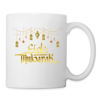 Eid Mubarak / Ramadan / Islam / Inscription - Mug - white - Right