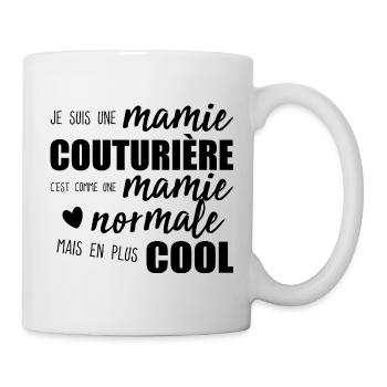 Mamie Couturière Humour Mamie Cadeau - Mug blanc - blanc - Droite