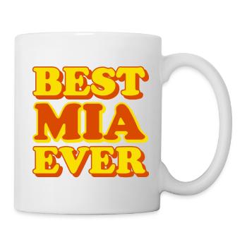 Cadeau amusant avec prénom Mia - Mug blanc - blanc - Droite