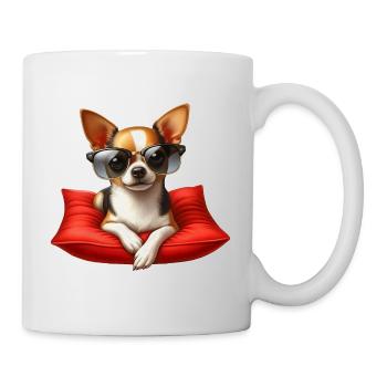 Cool Chihuahua Wearing Sunglasses - Mug - white - Right