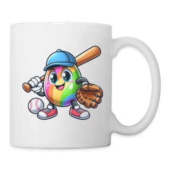 Easter Egg Baseball Design for Baseball Fans - Mug - white - Right