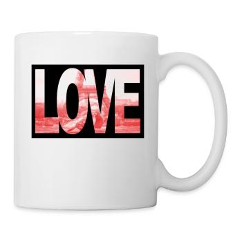 Paris Tauben Love - Tasse - Weiß - Rechts