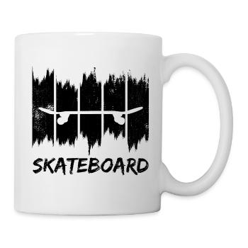 Skateboard - Tasse - Weiß - Rechts