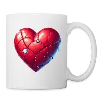 Cœur - Mug blanc - blanc - Droite