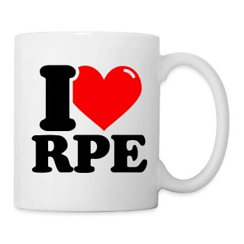 I Love RPE - Fitness Haltérophilie Drôle - Mug blanc - blanc - Droite