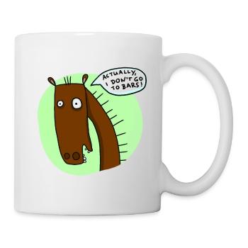 Je ne vais pas dans les bars - Mug blanc - blanc - Droite