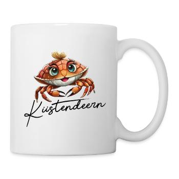 Küstendeern lustige Krabbe - Tasse - Weiß - Rechts