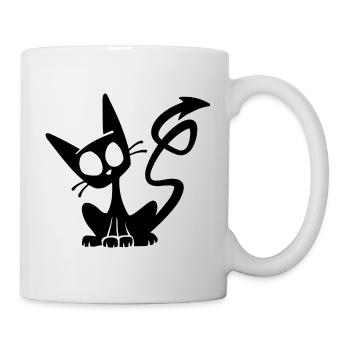 Devil Black Cat - Mug blanc - blanc - Droite