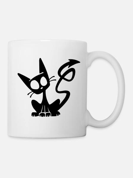 Devil Black Cat - Mug blanc - blanc