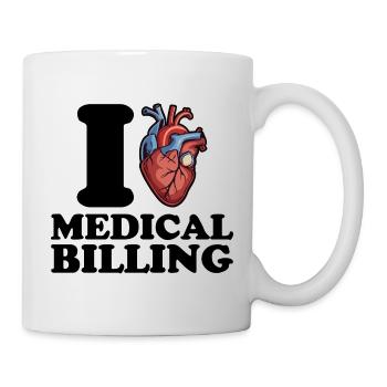 I love medical billing - Mug - white - Right