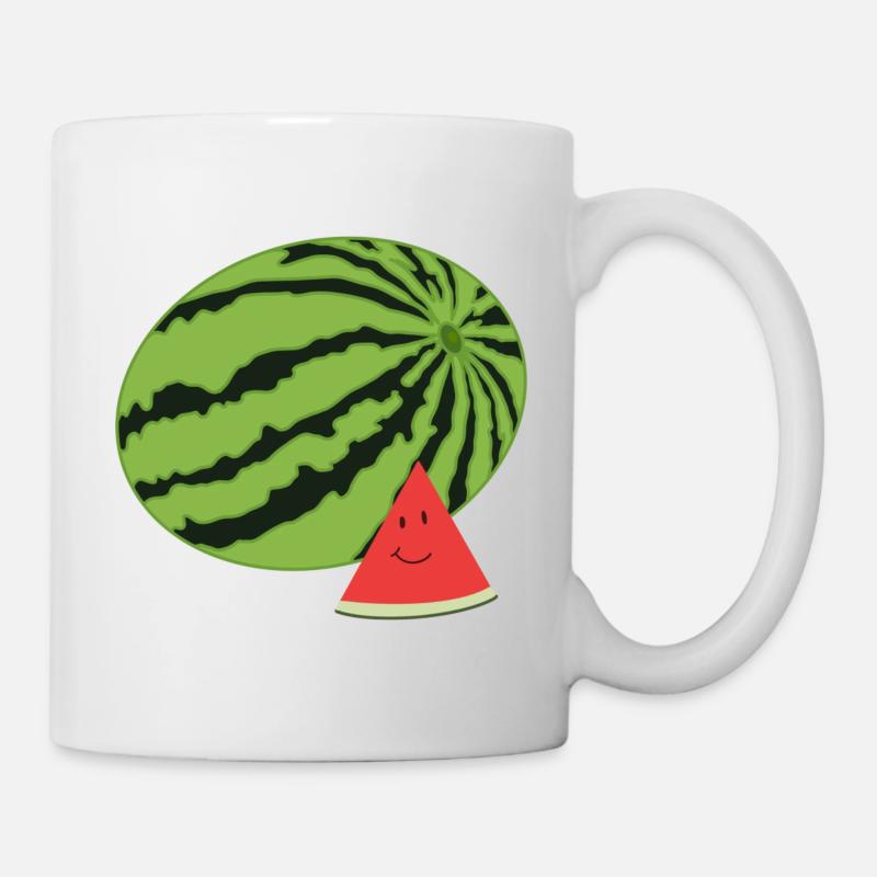 Pastèque heureuse - Mug blanc - blanc