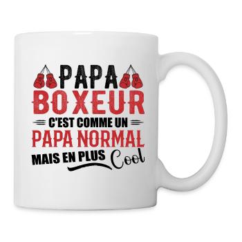 Dad Boxer Humor Coach Boxer Gift - Mug - white - Right
