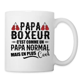 Dad Boxer Humor Coach Boxer Gift - Mug - white - Right