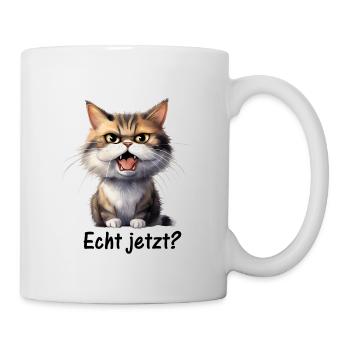 Echt jetzt? ♥ EmotiCatz - Tasse - Weiß - Rechts