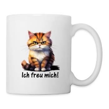 Ich freu mich! ♥ EmotiCatz - Tasse - Weiß - Rechts