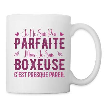 Nicht perfekt, aber ich bin ein Boxer - Boxer-Geschenk - Tasse - Weiß - Rechts