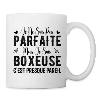 Nicht perfekt, aber ich bin ein Boxer - Boxer-Geschenk - Tasse - Weiß - Rechts