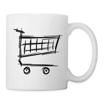 Panier Vide, Dessin, Symbole D’achat - Mug blanc - blanc - Droite