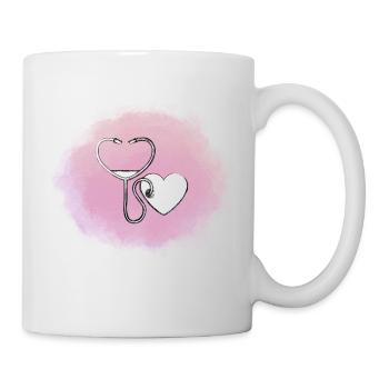 Cœur - Mug blanc - blanc - Droite