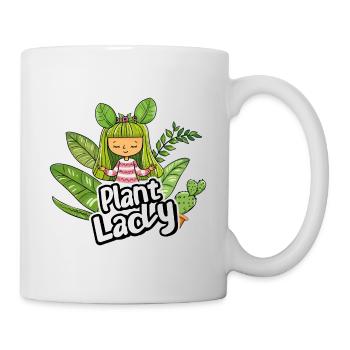 Plante Dame Plantes Femme Fille J’Aime Les Plantes - Mug blanc - blanc - Droite