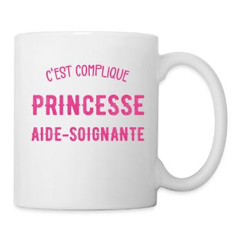 Prinzessin und Pflegerin - Tasse - Weiß - Rechts