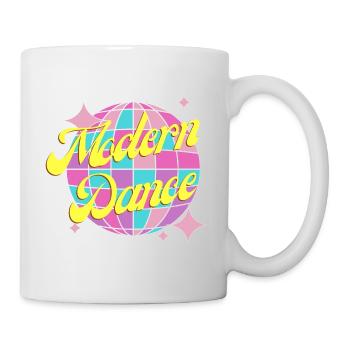 Colorful modern dance design for kids and teens - Mug - white - Right