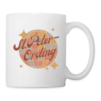 Sankt St. Peter-Ording retro vintage design - Mug - white - Right