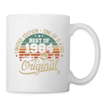 Vintage 1984 Legend - Retro Geburtstagsgeschenk - Tasse - Weiß - Rechts