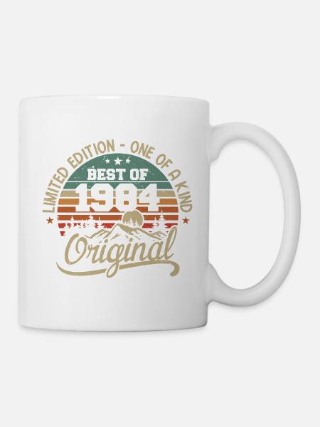 Vintage 1984 Legend - Retro Geburtstagsgeschenk - Tasse - Weiß